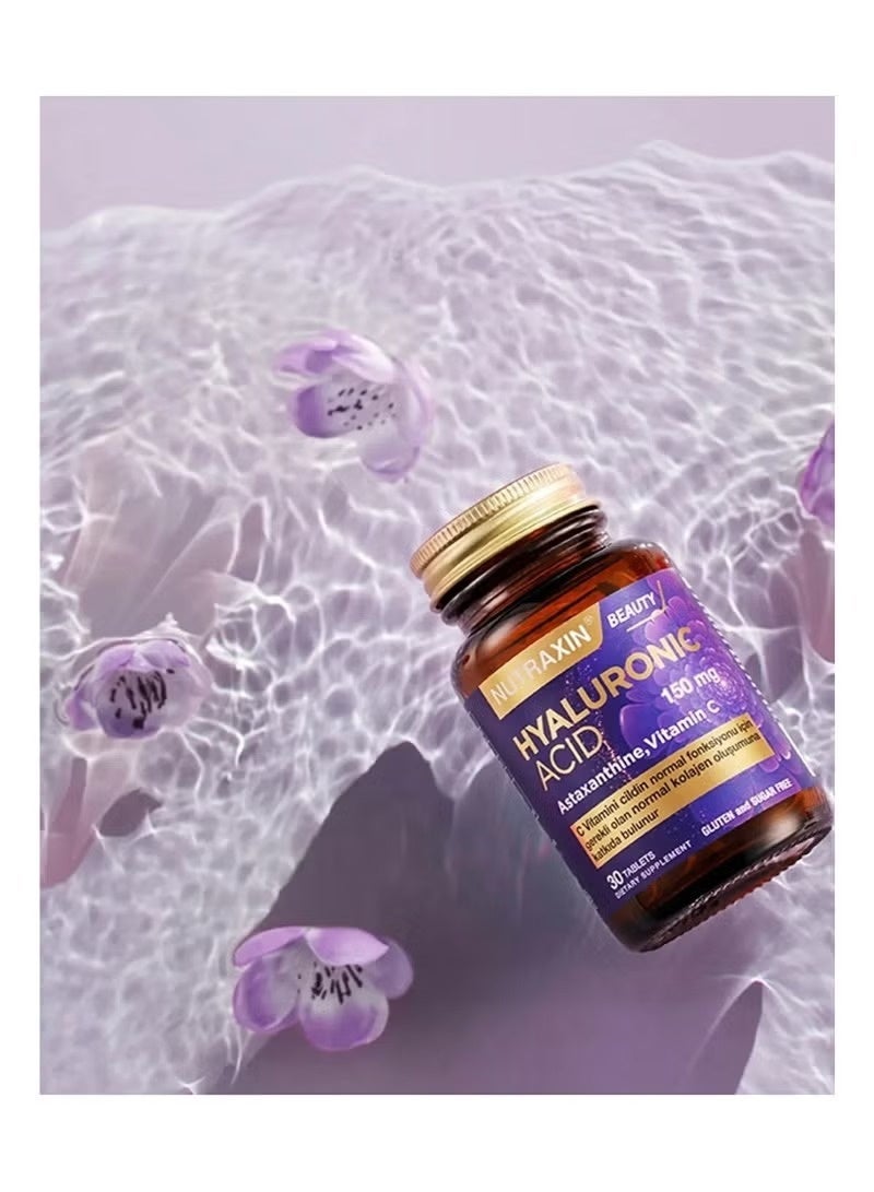 NUTRAXIN Hyaluronic Acid For Skin Hydration and Elasticity 150Mg 30 Tablets - Image 5
